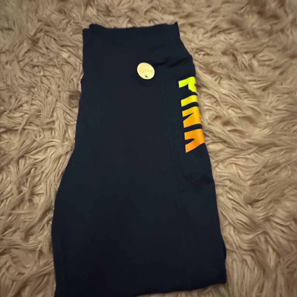 PINK Victoria's Secret Kids Leggings with Neon Accents